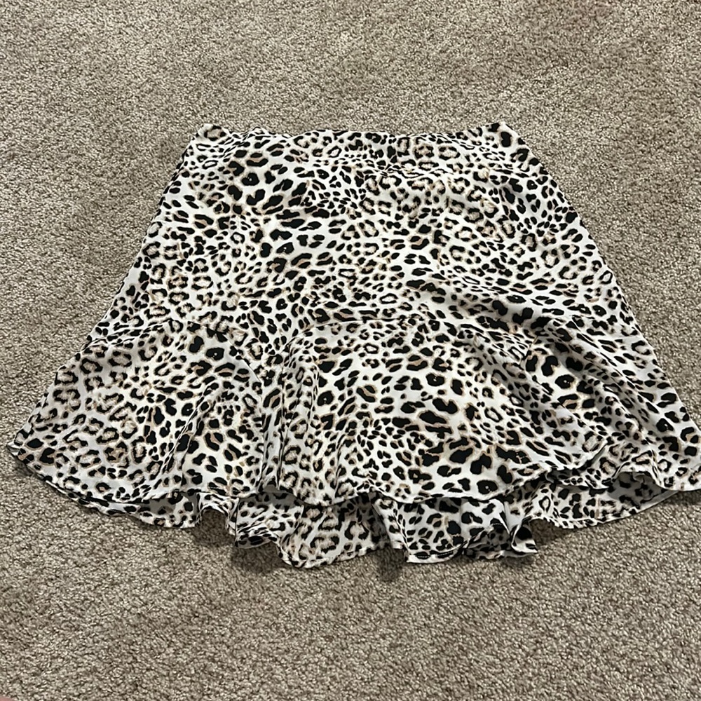 Cheetah print skirt